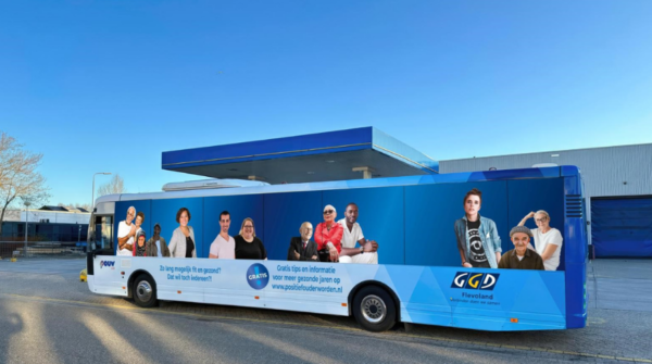 een bus van de geegeedee